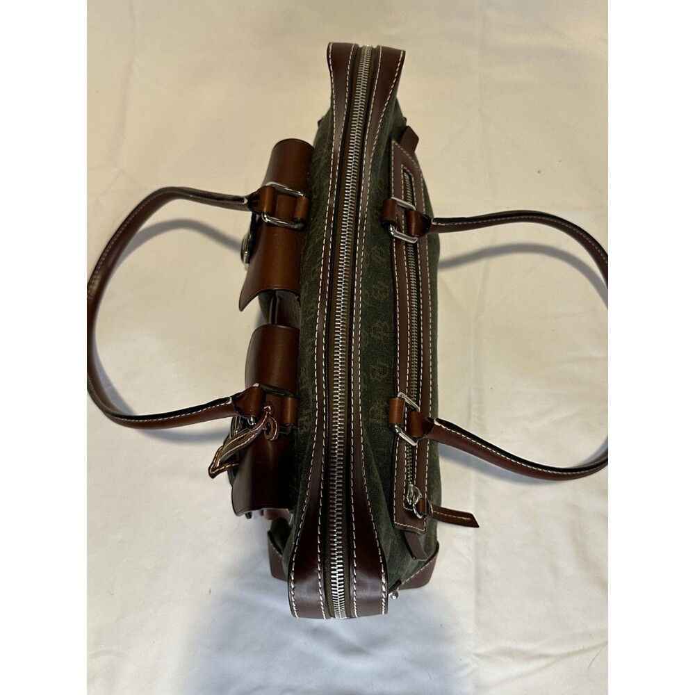 Dooney & Bourke Signature Double Pocket Satchel Bag NWT Green Wristlet Keychain - Picture 8 of 16